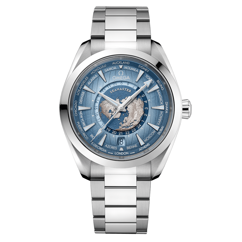 OMEGA Seamaster Aqua Terra 150m GMT Worldtimer 43mm - 220.10.43.22.03.002 - #8 OMEGA Seamaster Aqua Terra 150m GMT Worldtimer 43mm - 220.10.43.22.03.002 - #8