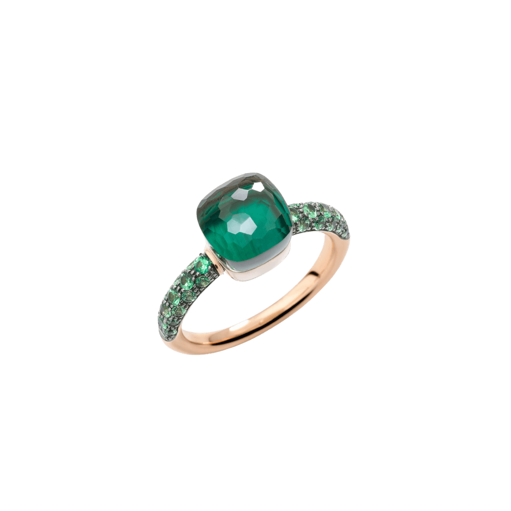 Pomellato Nudo Petit ring roodgoud met malachiet - PAC3000 O6BKR TZMPA - #1
