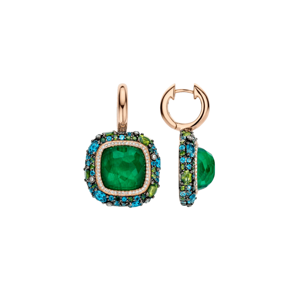 Tirisi Jewelry Doha oorsieraad roodgoud met kwarts - TE9294EMP - #2 Tirisi Jewelry Doha oorsieraad roodgoud met kwarts - TE9294EMP - #2