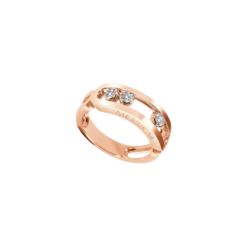 Messika Move Classic ring roodgoud met diamant - 3998-PG - #1 Messika Move Classic ring roodgoud met diamant - 3998-PG - #1