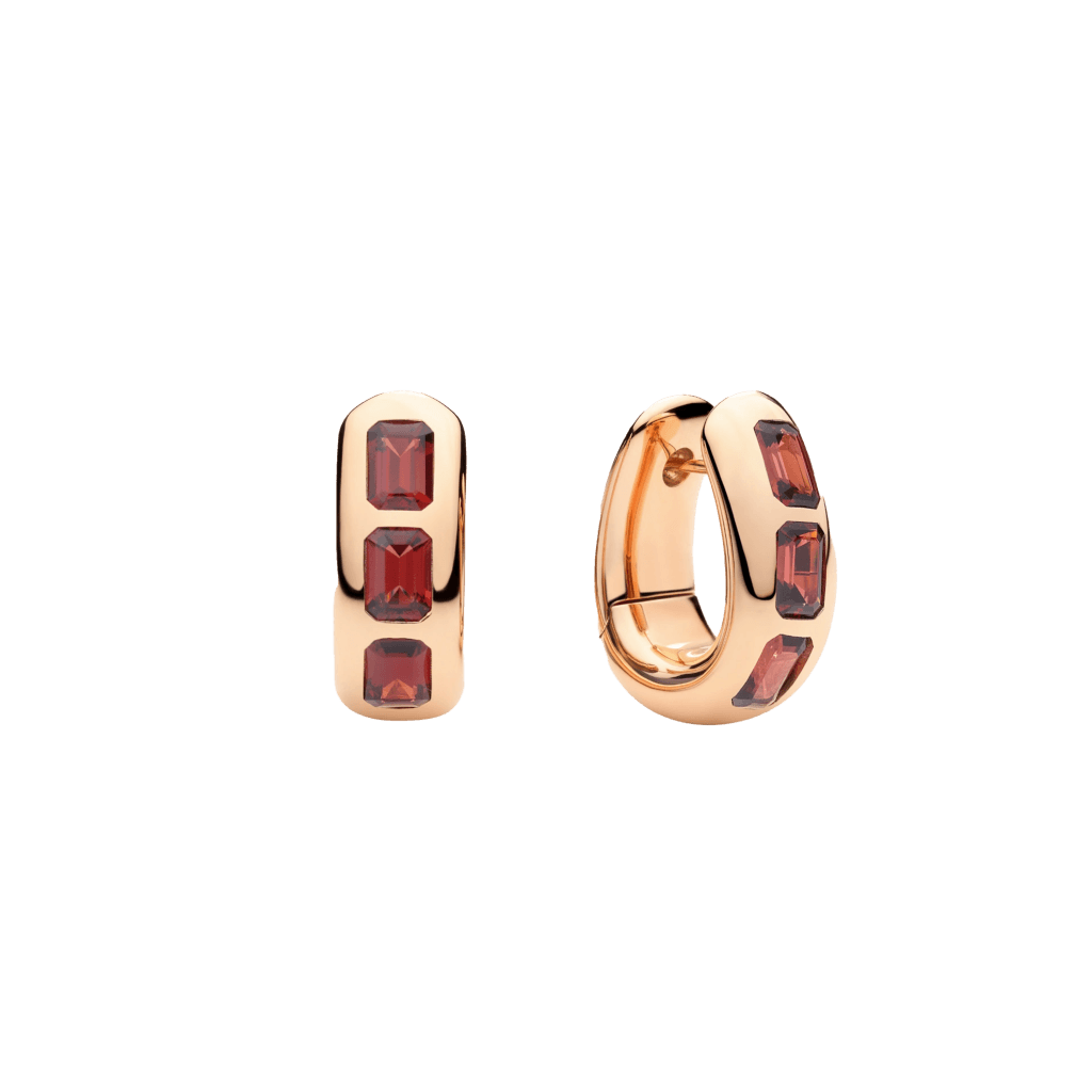 Pomellato Iconica oorsieraad roodgoud met granaat - POC3020 O7000 000GP - #1 Pomellato Iconica oorsieraad roodgoud met granaat - POC3020 O7000 000GP - #1