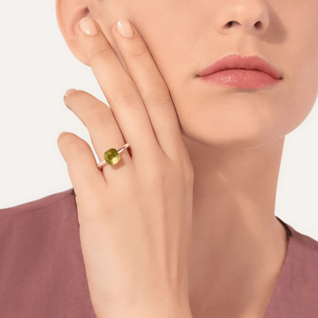Pomellato Nudo Petit ring roodgoud met kwarts - PAB4030 O6000 000QL - #6 Pomellato Nudo Petit ring roodgoud met kwarts - PAB4030 O6000 000QL - #6