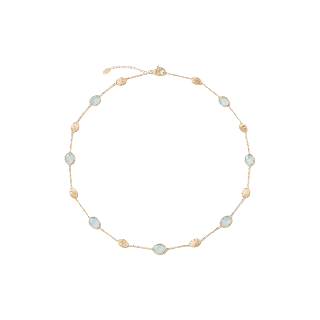 Marco Bicego Siviglia collier geelgoud met aquamarijn - CB1874-E-AQ01 - #2 Marco Bicego Siviglia collier geelgoud met aquamarijn - CB1874-E-AQ01 - #2