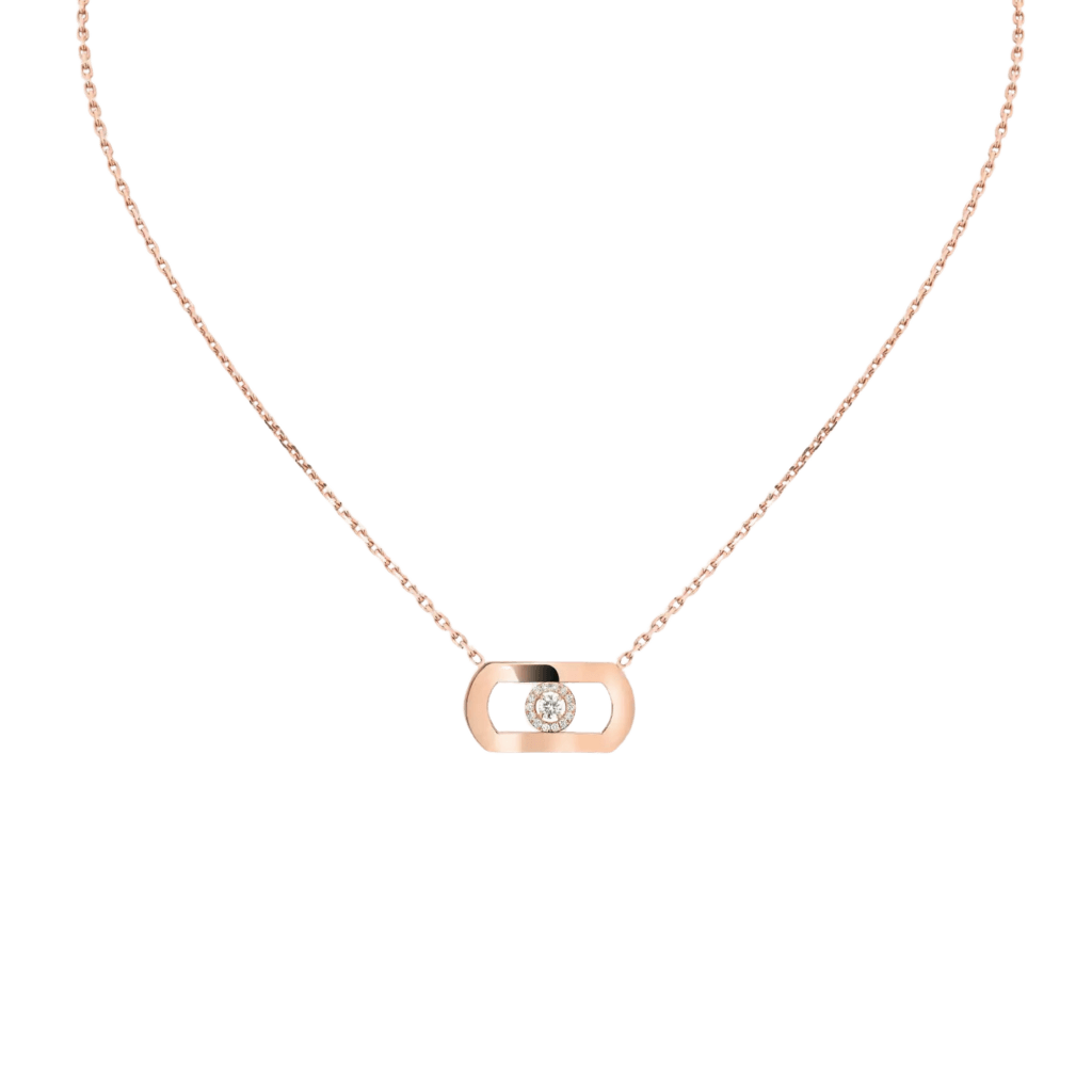 Messika So Move collier roodgoud met diamant - 12944-PG - #1