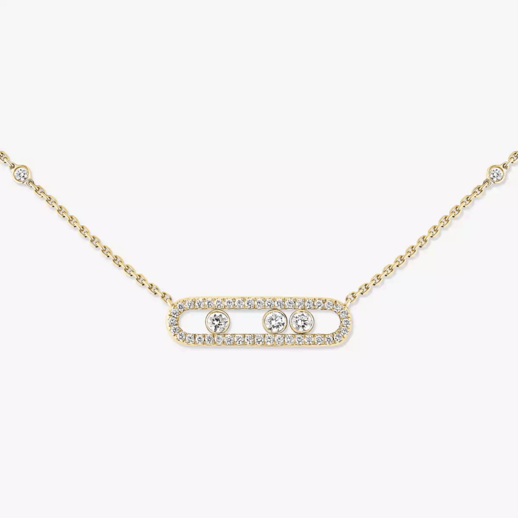 Messika Move Classique Small Model collier geelgoud met diamant - 4322-YG - #3