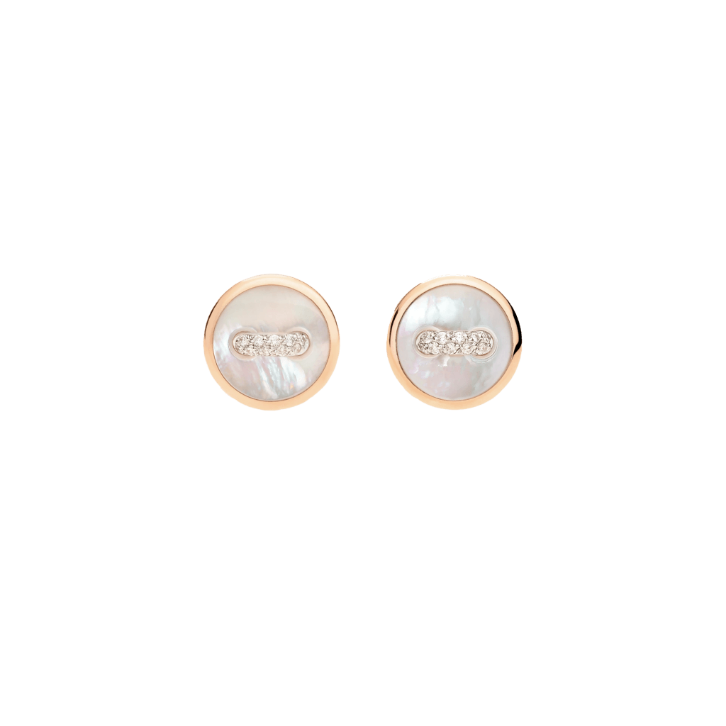 Pomellato Pom Pom Dot oorsieraad roodgoud met diamant - POC4030 O7WHR DB0MP - #1 Pomellato Pom Pom Dot oorsieraad roodgoud met diamant - POC4030 O7WHR DB0MP - #1
