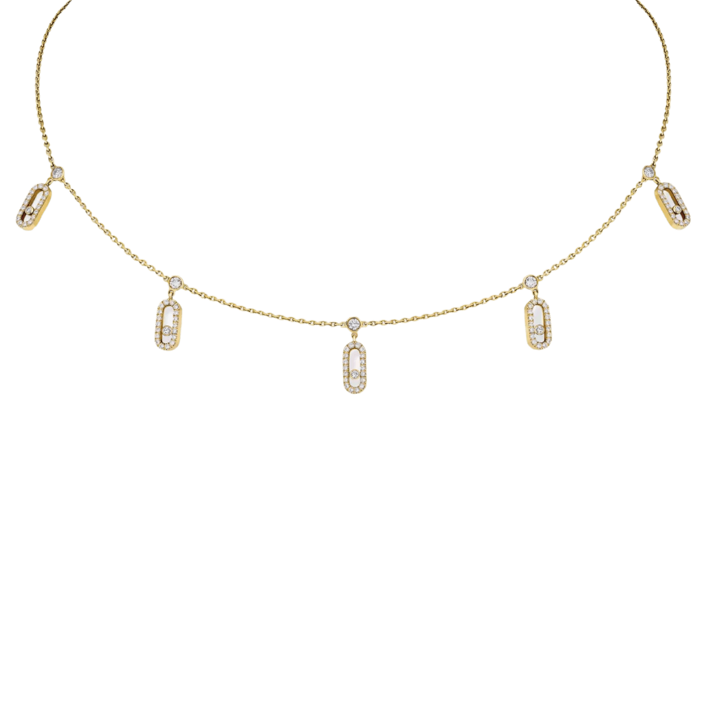 Messika Move Uno collier geelgoud met diamant - 12150-YG - #1 Messika Move Uno collier geelgoud met diamant - 12150-YG - #1
