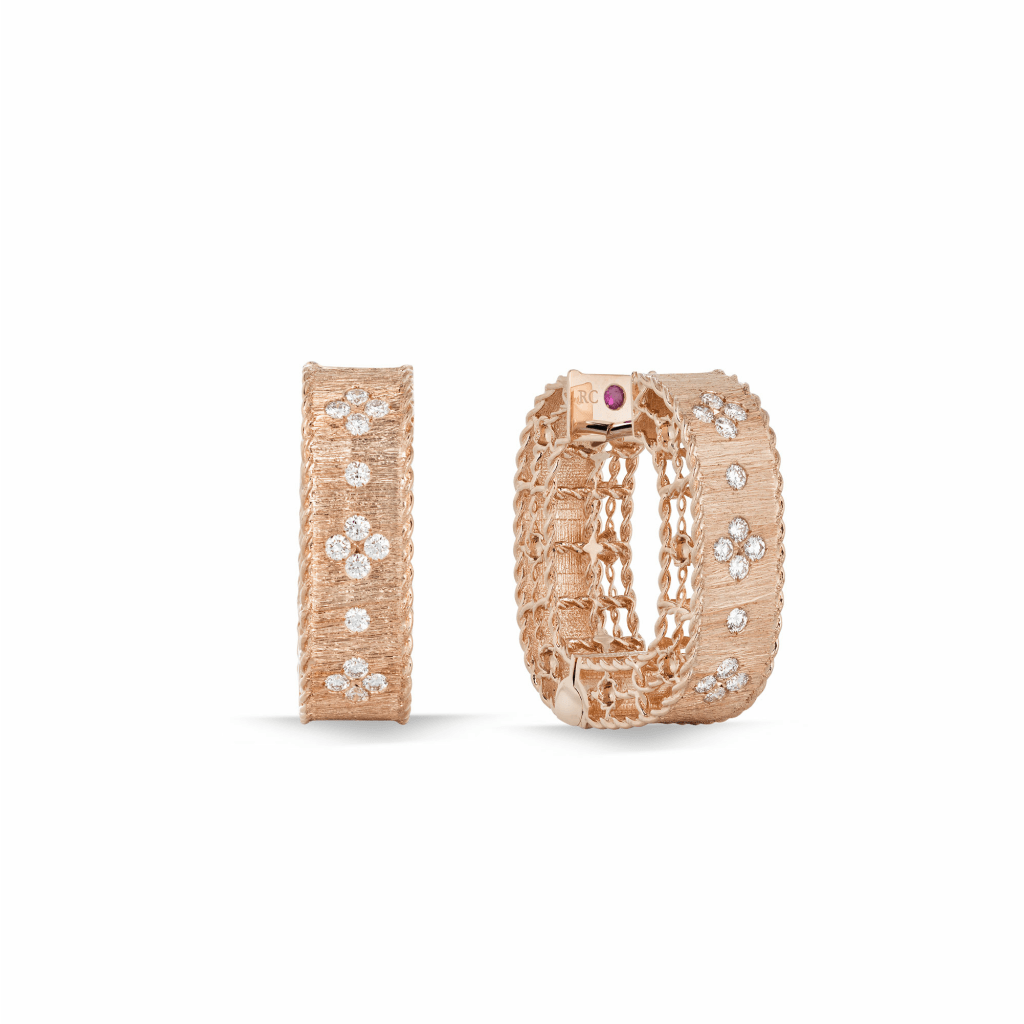 Roberto Coin Princess oorsieraad roodgoud met diamant - ADR777EA0551_R - #2 Roberto Coin Princess oorsieraad roodgoud met diamant - ADR777EA0551_R - #2