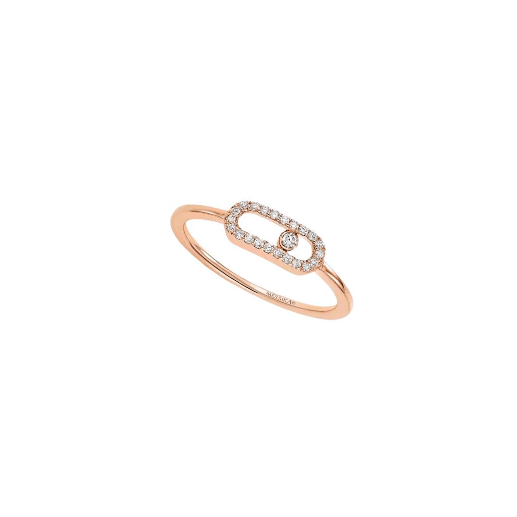 Messika Move Uno ring roodgoud met diamant - 4705-PG - #1 Messika Move Uno ring roodgoud met diamant - 4705-PG - #1