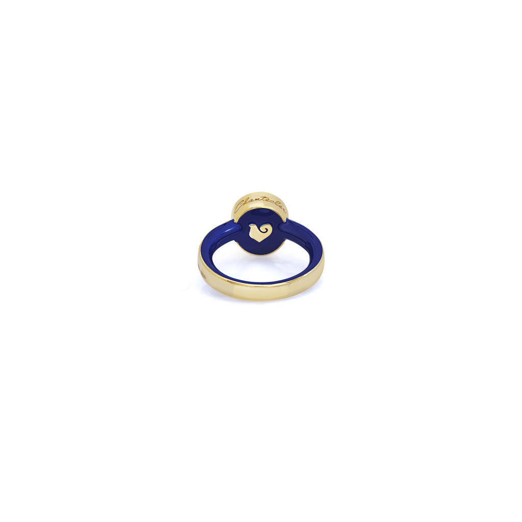 Chantecler Paillettes ring geelgoud met saffier - 41271 - #4 Chantecler Paillettes ring geelgoud met saffier - 41271 - #4