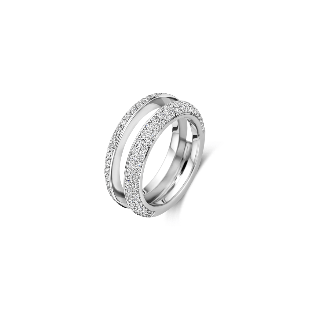 Schaap en Citroen Diamonds ring witgoud met diamant - #5 Schaap en Citroen Diamonds ring witgoud met diamant - #5