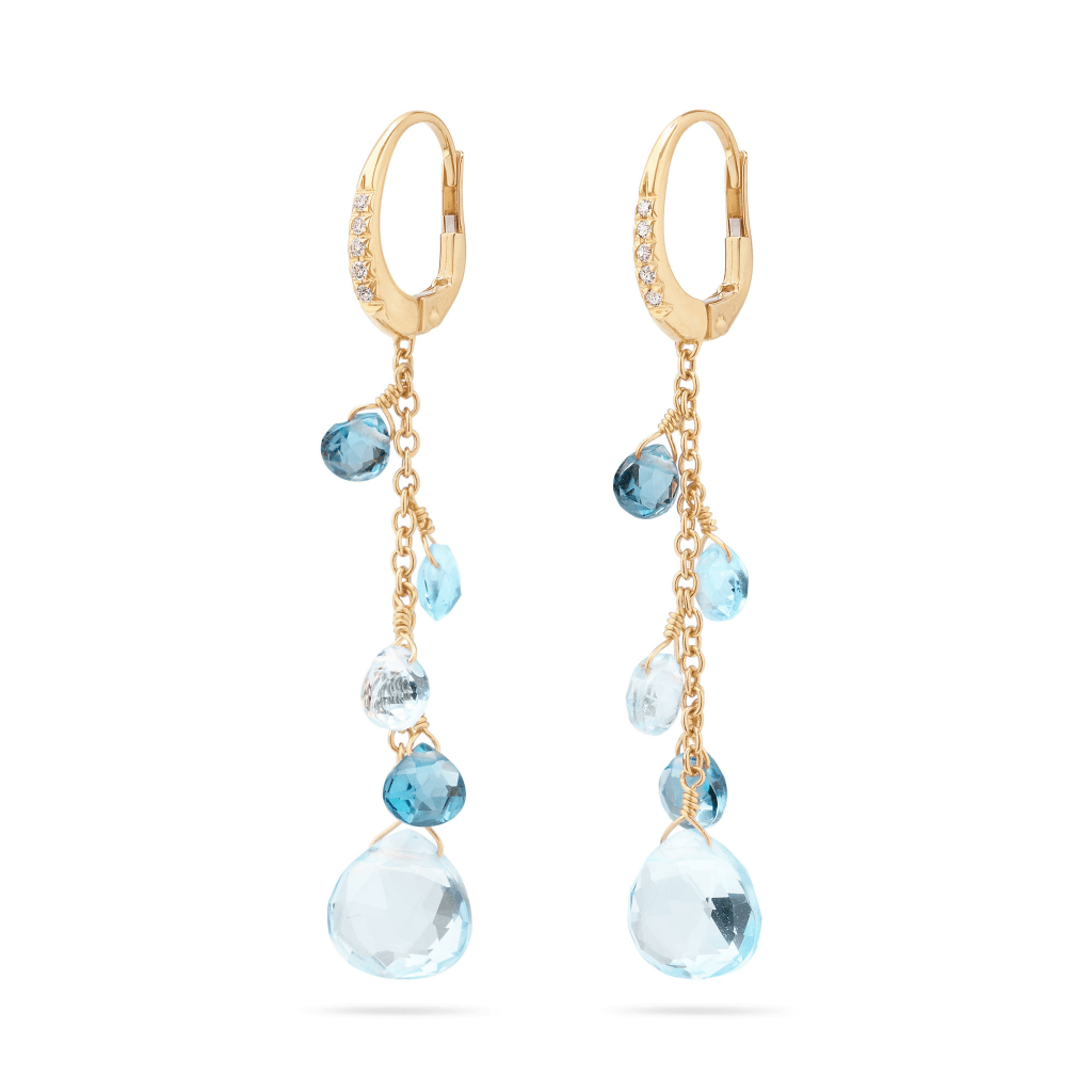 Marco Bicego Paradise oorsieraad geelgoud met diamant - OB1743-MB-TP01 - #3 Marco Bicego Paradise oorsieraad geelgoud met diamant - OB1743-MB-TP01 - #3