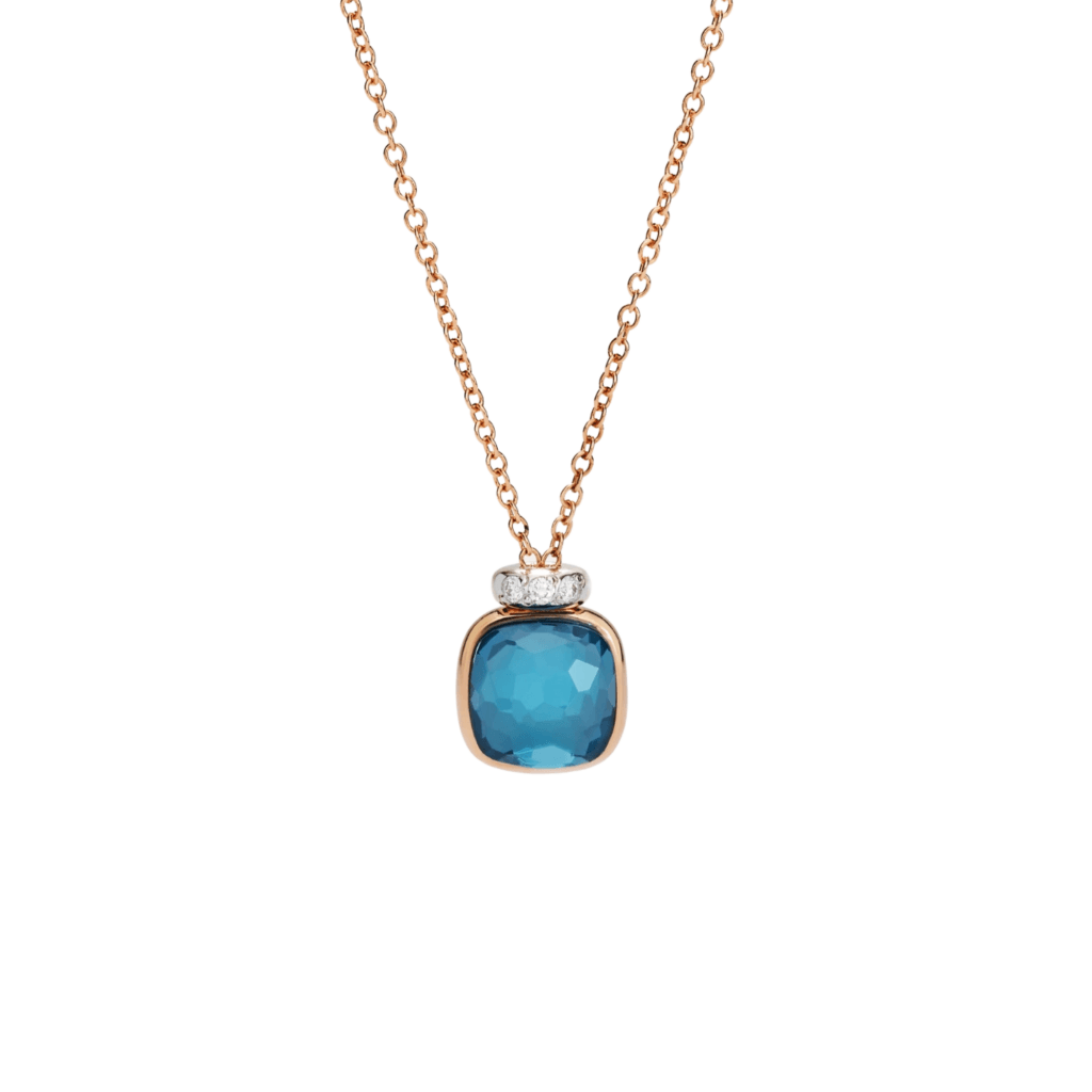 Pomellato Nudo collier roodgoud met diamant - PCC5020 O6WHR DB0TL - #1 Pomellato Nudo collier roodgoud met diamant - PCC5020 O6WHR DB0TL - #1