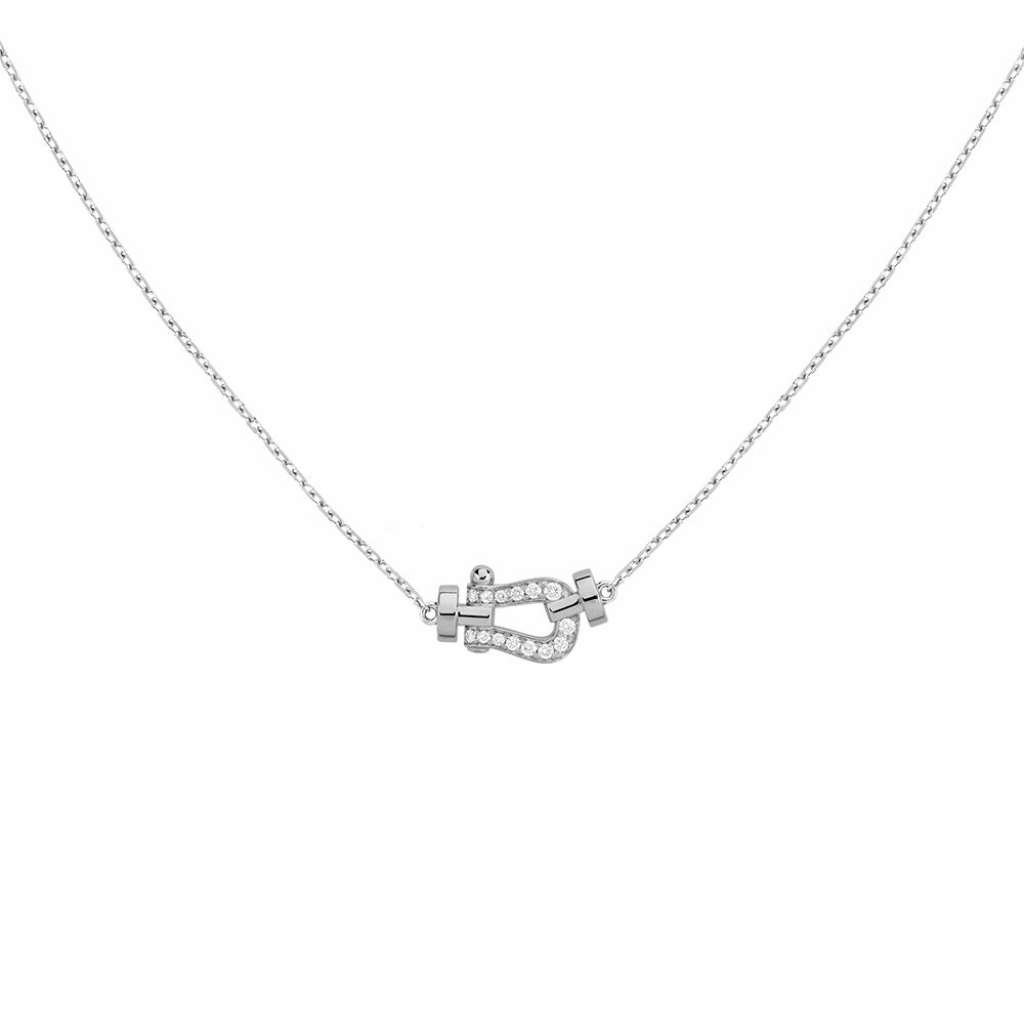 Fred Force 10 collier witgoud met diamant - 7B0281-000 - #1