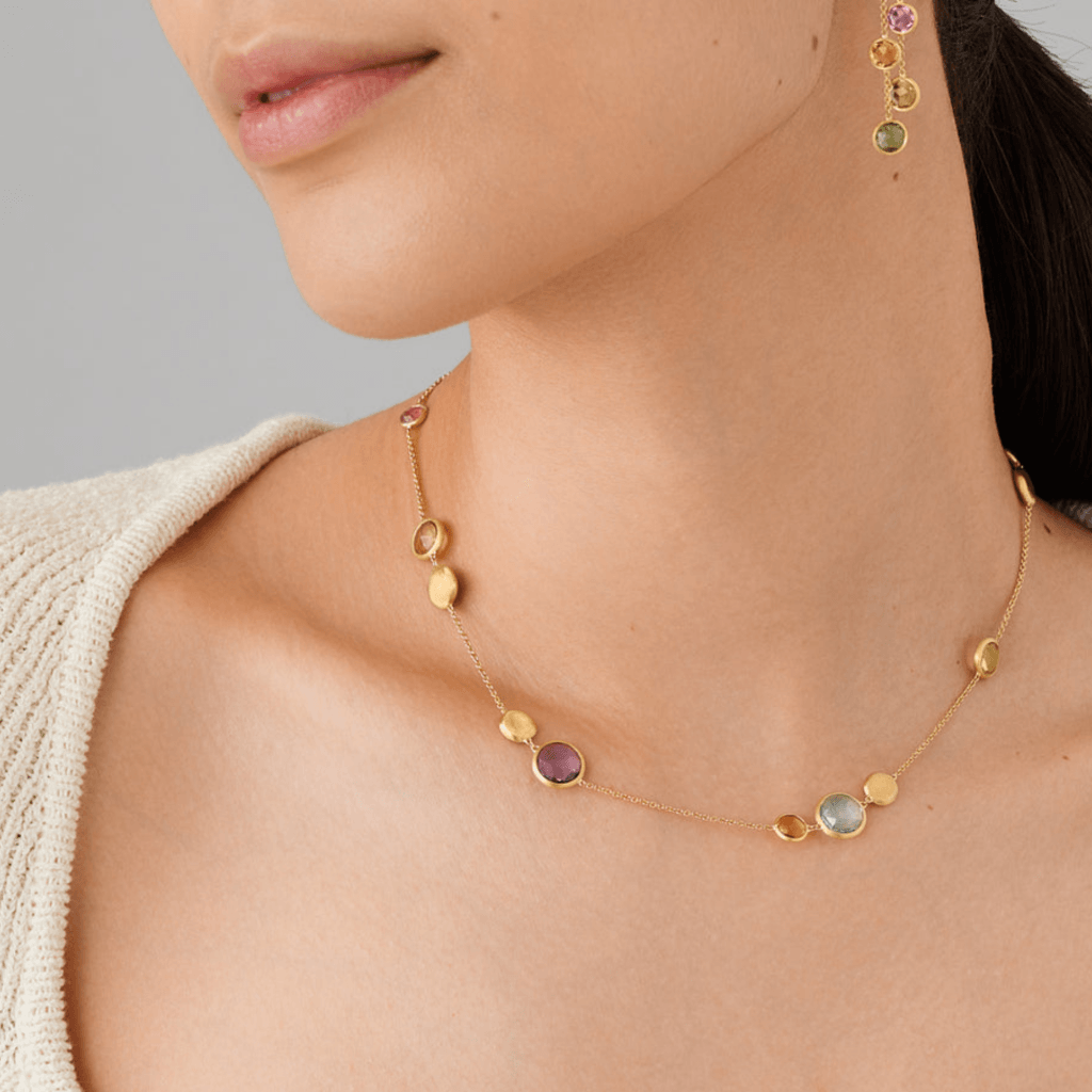 Marco Bicego Jaipur collier geelgoud met diversen kleurstenen - CB1485-MIX01 - #4 Marco Bicego Jaipur collier geelgoud met diversen kleurstenen - CB1485-MIX01 - #4