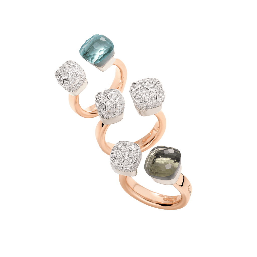 Pomellato Nudo Diamonds ring roodgoud met diamant - PAC4020 O6WHR DB0PA - #9 Pomellato Nudo Diamonds ring roodgoud met diamant - PAC4020 O6WHR DB0PA - #9