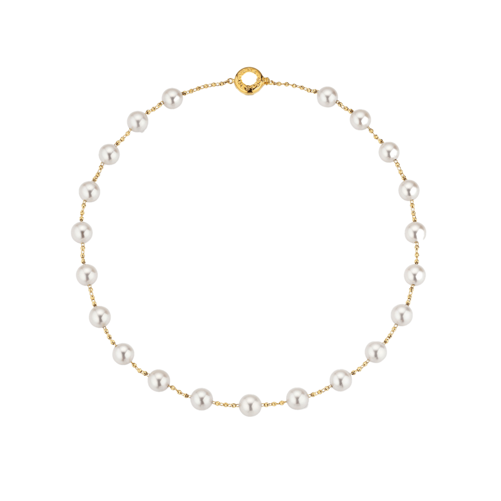 Yana Nesper Charmant collier geelgoud met parel - CH17 - #3 Yana Nesper Charmant collier geelgoud met parel - CH17 - #3