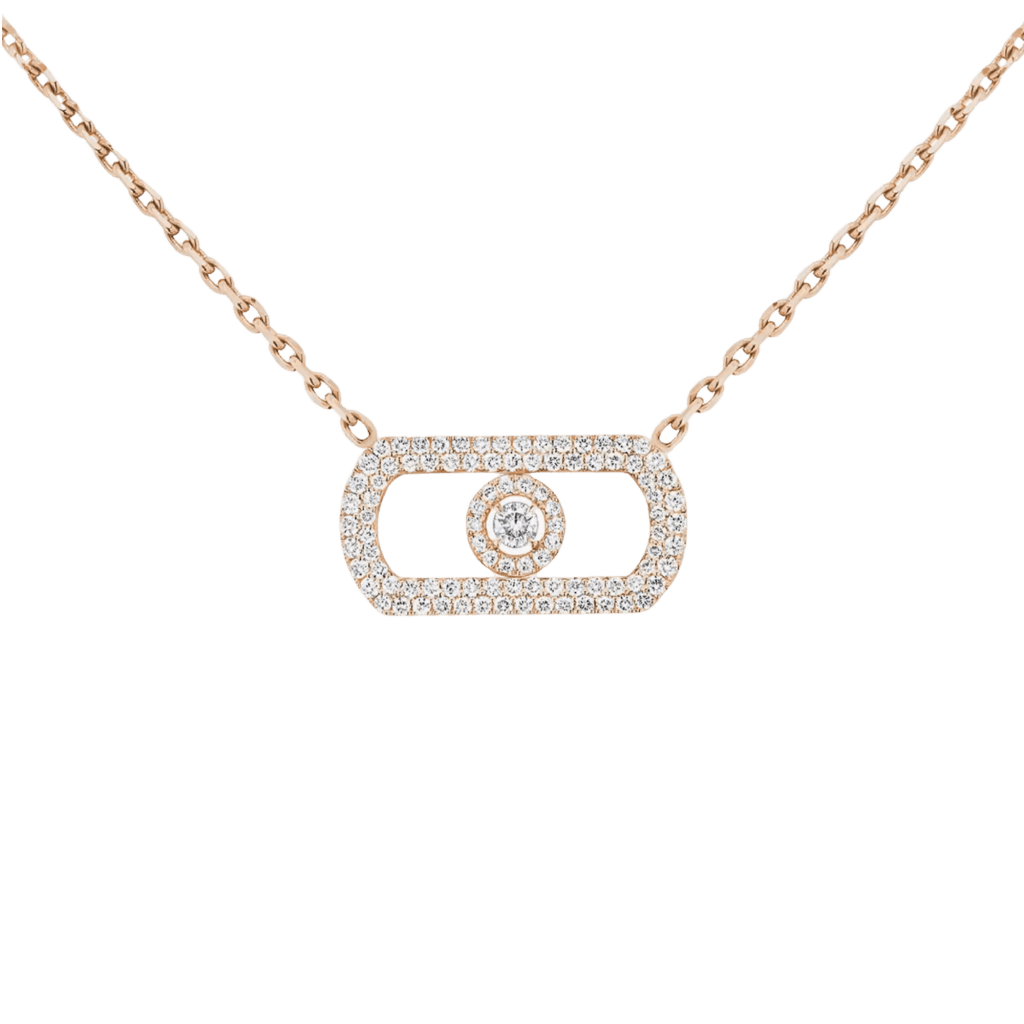 Messika So Move collier roodgoud met diamant - 12945-PG - #2