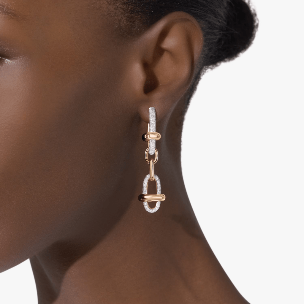 Pomellato Iconica oorsieraad roodgoud met diamant - POC5061 O7WHR DB000 - #4 Pomellato Iconica oorsieraad roodgoud met diamant - POC5061 O7WHR DB000 - #4