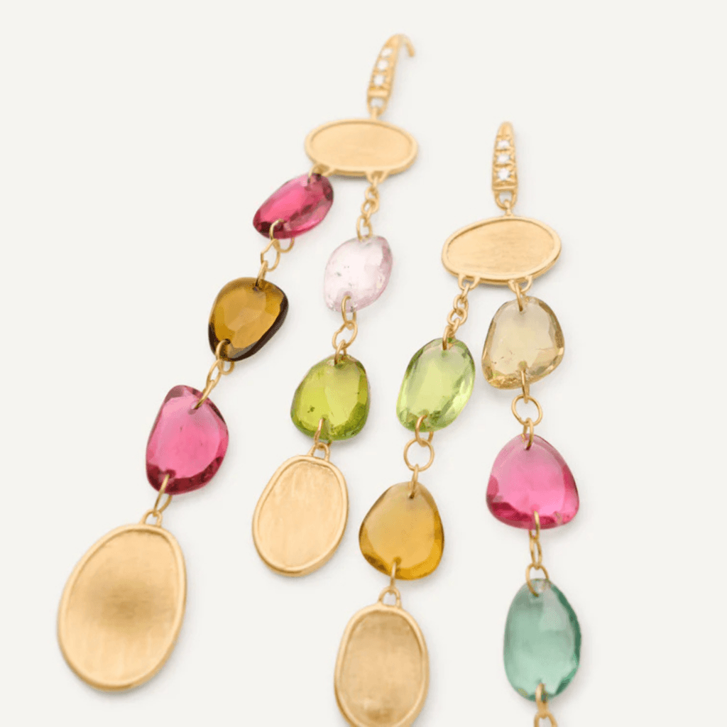 Marco Bicego Lunaria oorsieraad geelgoud met diamant - OB1901-AB-TM01 - #2