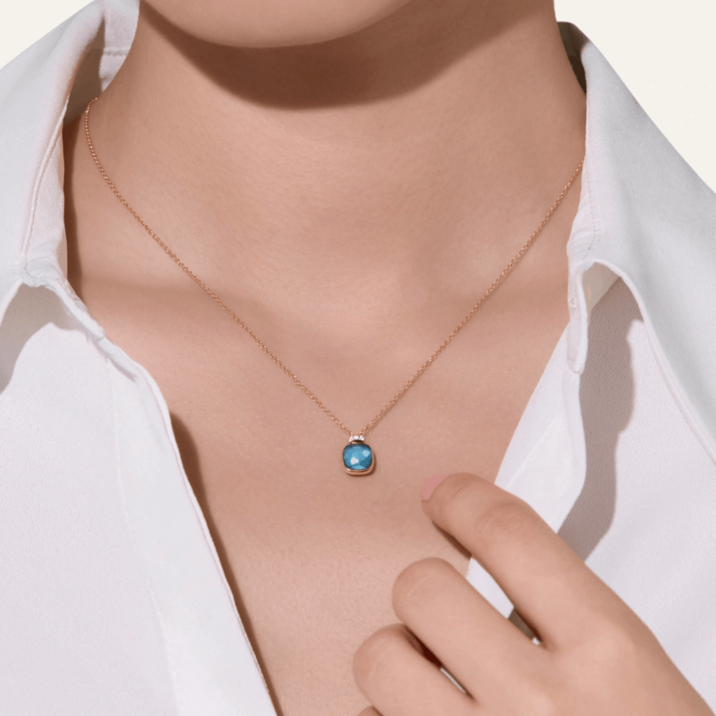 Pomellato Nudo collier roodgoud met diamant - PCC5020 O6WHR DB0TL - #5 Pomellato Nudo collier roodgoud met diamant - PCC5020 O6WHR DB0TL - #5