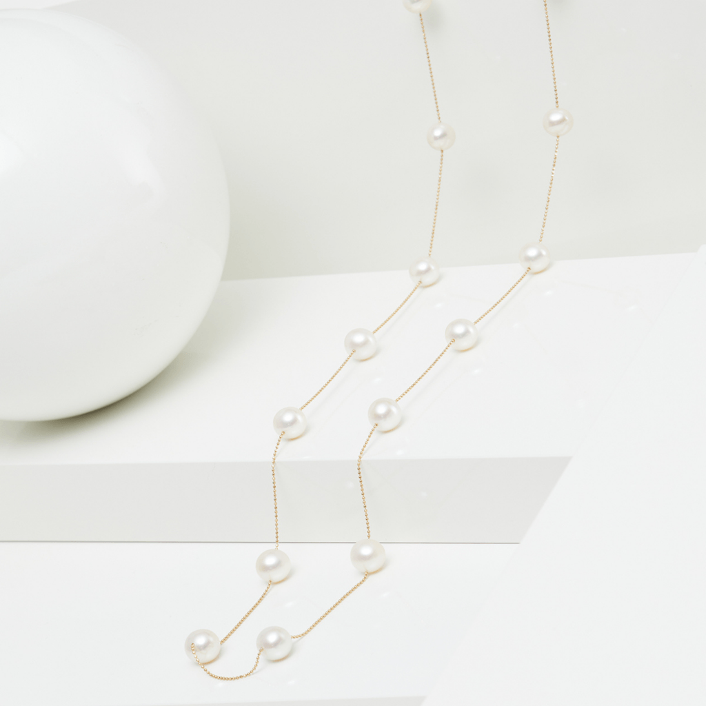 Yana Nesper New Basics collier geelgoud met parel - NB30 - #3