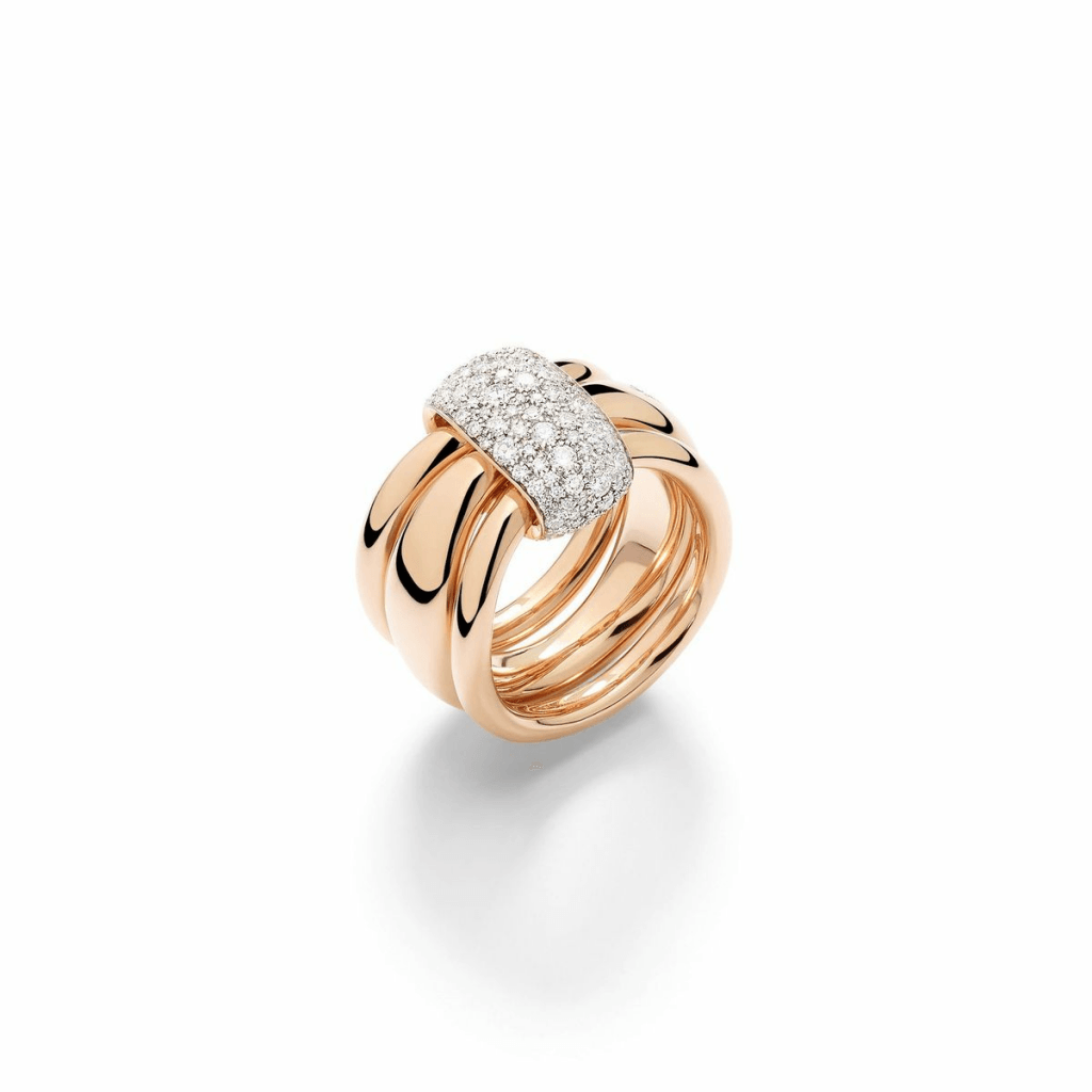 Pomellato Pomellato Together ring roodgoud met diamant - PAC6010 O7WHR DB000 - #1 Pomellato Pomellato Together ring roodgoud met diamant - PAC6010 O7WHR DB000 - #1