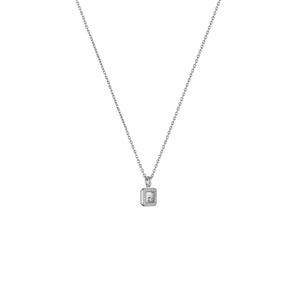 Chopard Happy Diamonds Icons Square collier witgoud met diamant - 79A114-1201 - #2 Chopard Happy Diamonds Icons Square collier witgoud met diamant - 79A114-1201 - #2