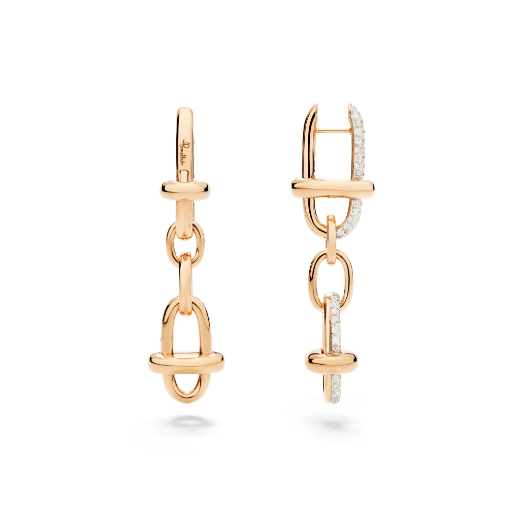 Pomellato Iconica oorsieraad roodgoud met diamant - POC5061 O7WHR DB000 - #3 Pomellato Iconica oorsieraad roodgoud met diamant - POC5061 O7WHR DB000 - #3