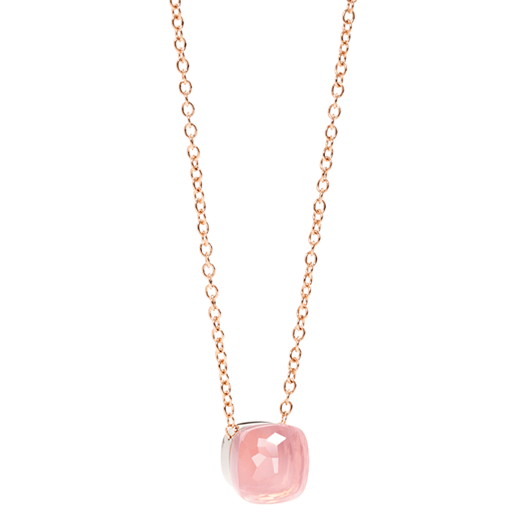 Pomellato Nudo collier roodgoud met chalcedoon - PCB6012 O6000 00CQR - #1 Pomellato Nudo collier roodgoud met chalcedoon - PCB6012 O6000 00CQR - #1