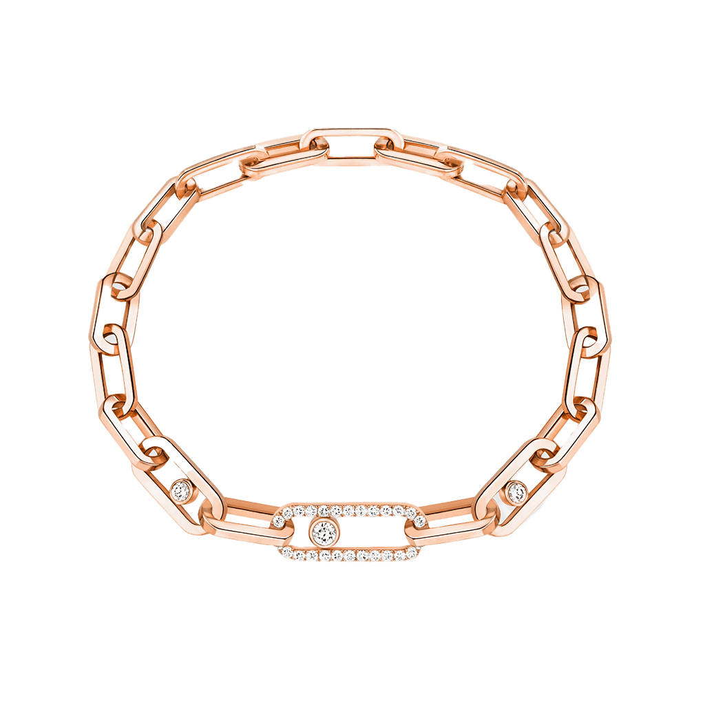Messika Move Link armband roodgoud met diamant - 12576-PG - #1 Messika Move Link armband roodgoud met diamant - 12576-PG - #1