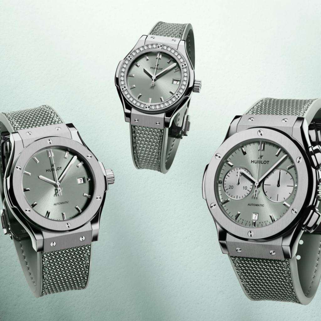 Hublot Classic Fusion Titanium Sage Green Diamonds 33mm - 581.NX.891G.NR.1104 - #4 Hublot Classic Fusion Titanium Sage Green Diamonds 33mm - 581.NX.891G.NR.1104 - #4