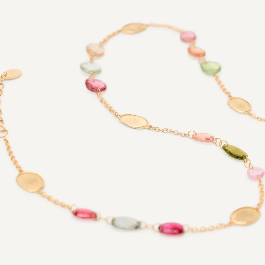Marco Bicego Lunaria collier geelgoud met toermalijn - CB2867-TM01 - #4 Marco Bicego Lunaria collier geelgoud met toermalijn - CB2867-TM01 - #4