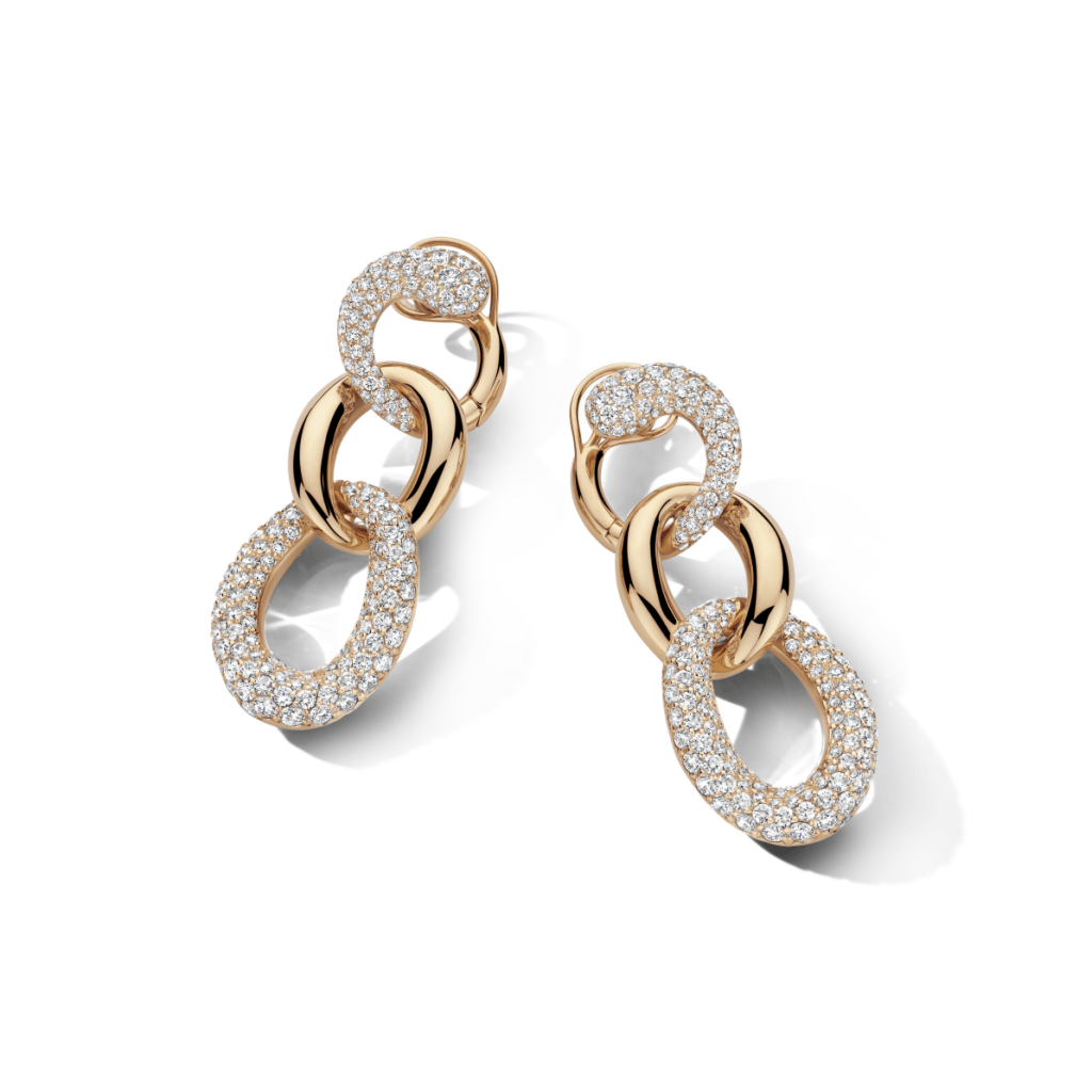 Schaap en Citroen Diamonds oorsieraad roodgoud met diamant - #4