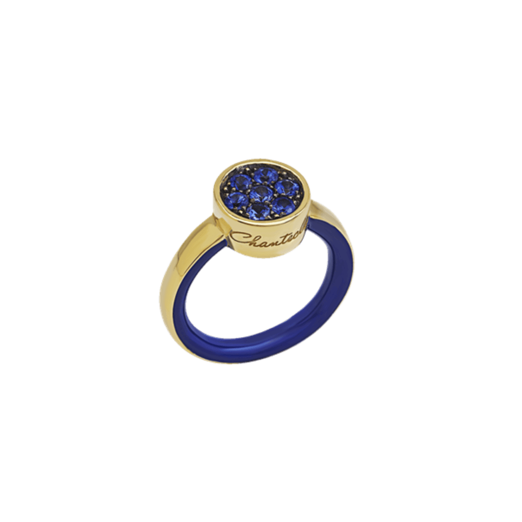 Chantecler Paillettes ring geelgoud met saffier - 41271 - #1 Chantecler Paillettes ring geelgoud met saffier - 41271 - #1