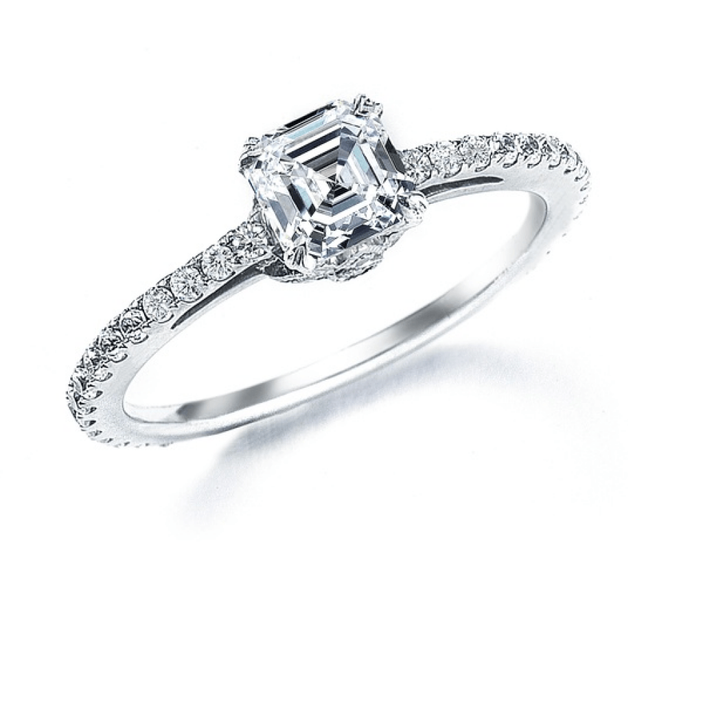 Royal Asscher Elissa ring witgoud met diamant - R.130.RAC.BG.31 GIA - #2 Royal Asscher Elissa ring witgoud met diamant - R.130.RAC.BG.31 GIA - #2