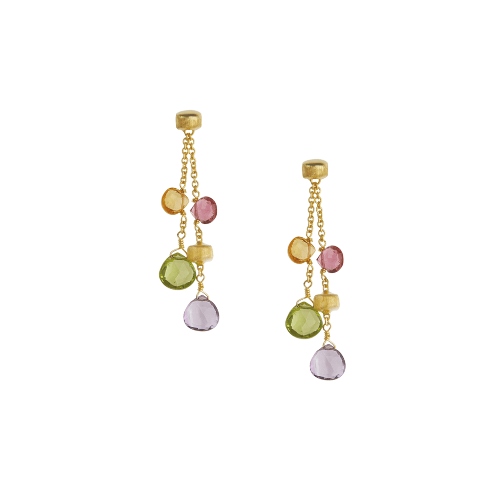 Marco Bicego Paradise oorsieraad geelgoud met diversen kleurstenen - OB914-MIX01 - #1 Marco Bicego Paradise oorsieraad geelgoud met diversen kleurstenen - OB914-MIX01 - #1