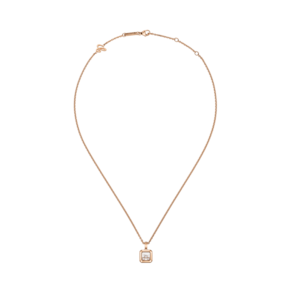 Chopard Happy Diamonds Icons Square collier roodgoud met diamant - 79A115-5001 - #2 Chopard Happy Diamonds Icons Square collier roodgoud met diamant - 79A115-5001 - #2