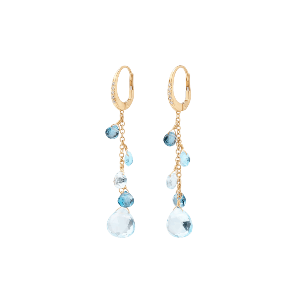 Marco Bicego Paradise oorsieraad geelgoud met diamant - OB1743-MB-TP01 - #1 Marco Bicego Paradise oorsieraad geelgoud met diamant - OB1743-MB-TP01 - #1