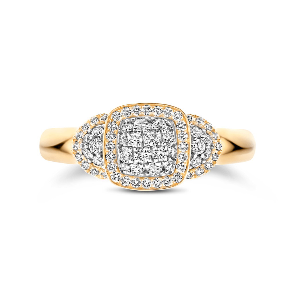 Tirisi Jewelry Milano Tre ring geelgoud - TR9820D(2T) - #2 Tirisi Jewelry Milano Tre ring geelgoud - TR9820D(2T) - #2