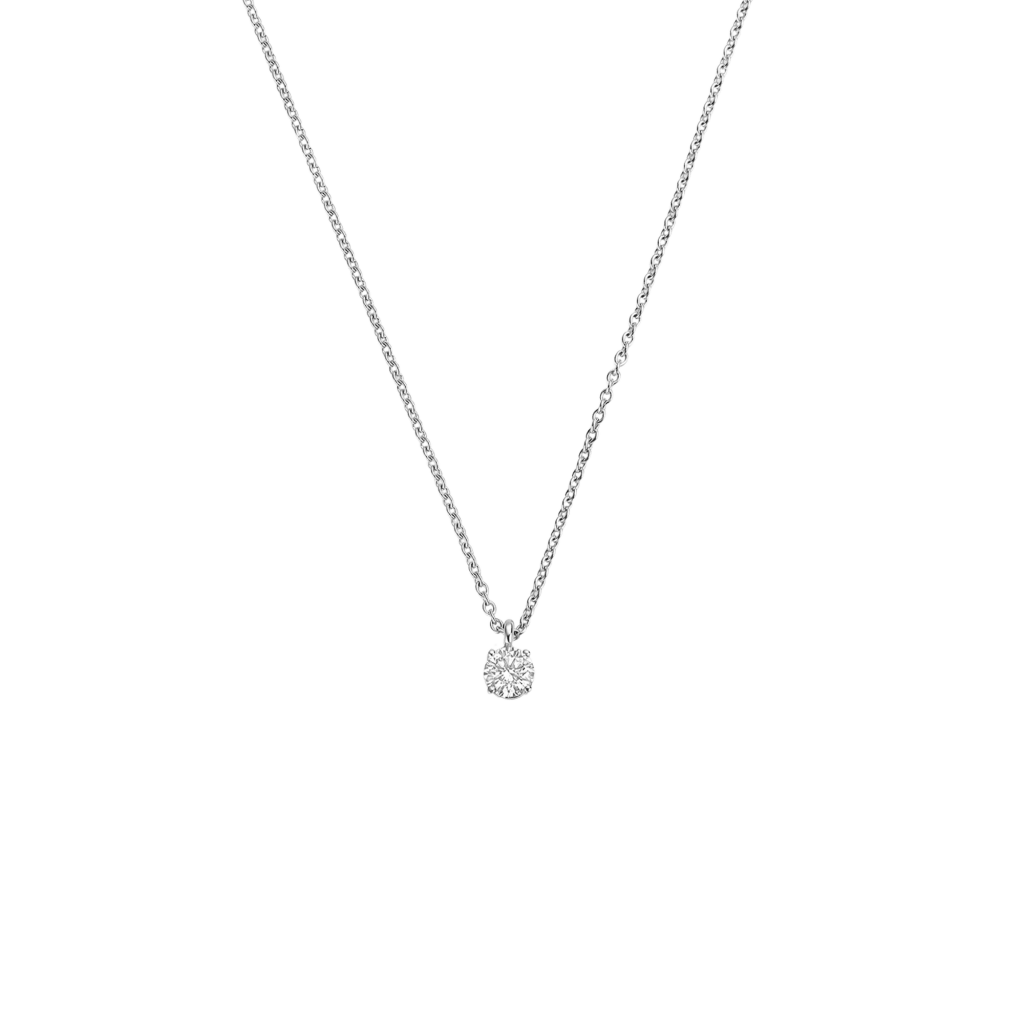 Schaap en Citroen Diamonds collier witgoud met diamant - #1 Schaap en Citroen Diamonds collier witgoud met diamant - #1