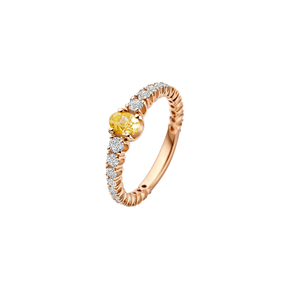 Schaap en Citroen Diamonds ring roodgoud met diamant - #1 Schaap en Citroen Diamonds ring roodgoud met diamant - #1