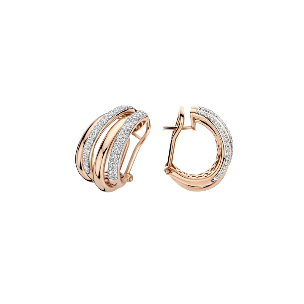 Tirisi Jewelry Amsterdam Due oorsieraad roodgoud - TE7164D(2P) - #2 Tirisi Jewelry Amsterdam Due oorsieraad roodgoud - TE7164D(2P) - #2