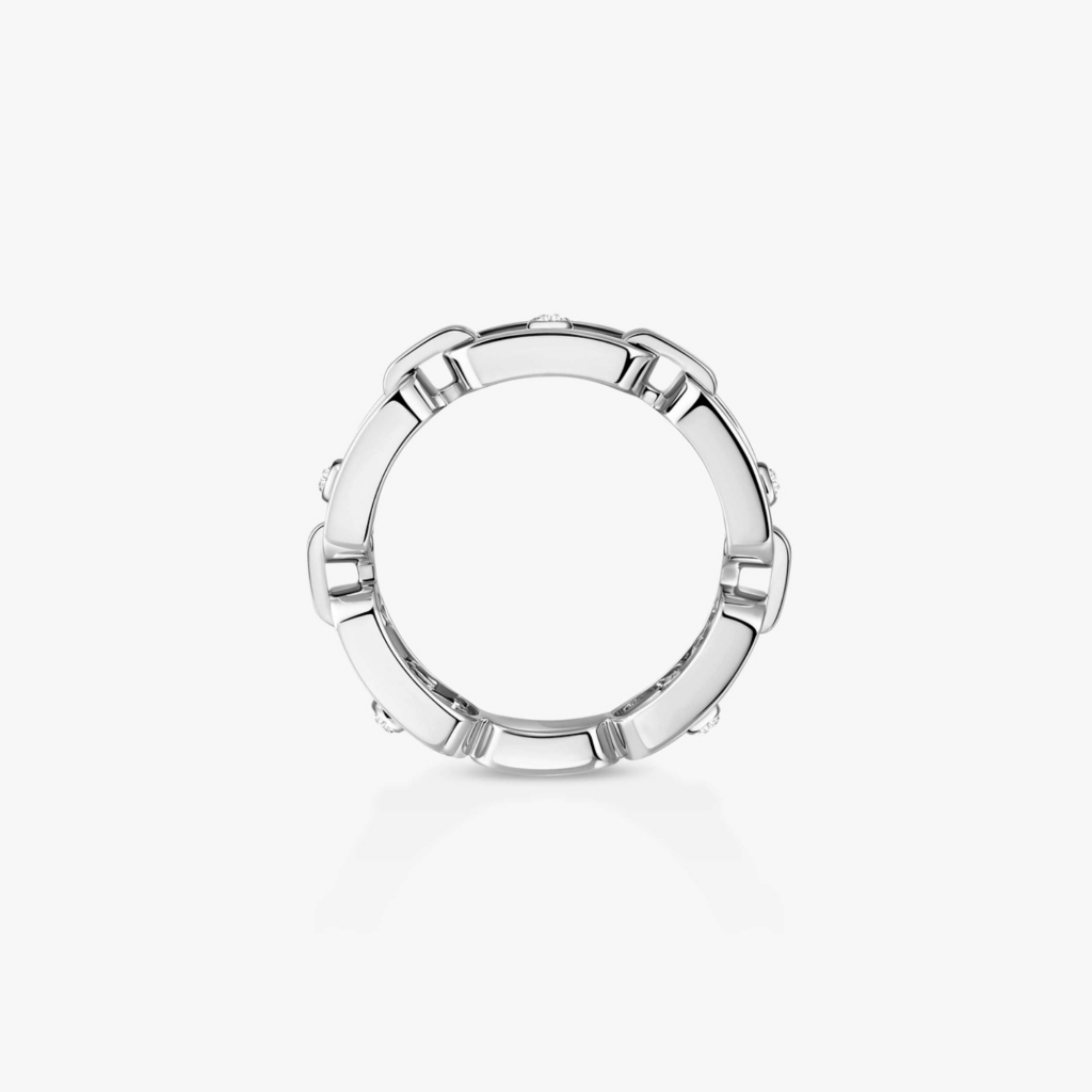 Messika Move Link ring witgoud met diamant - 12078-WG - #5 Messika Move Link ring witgoud met diamant - 12078-WG - #5