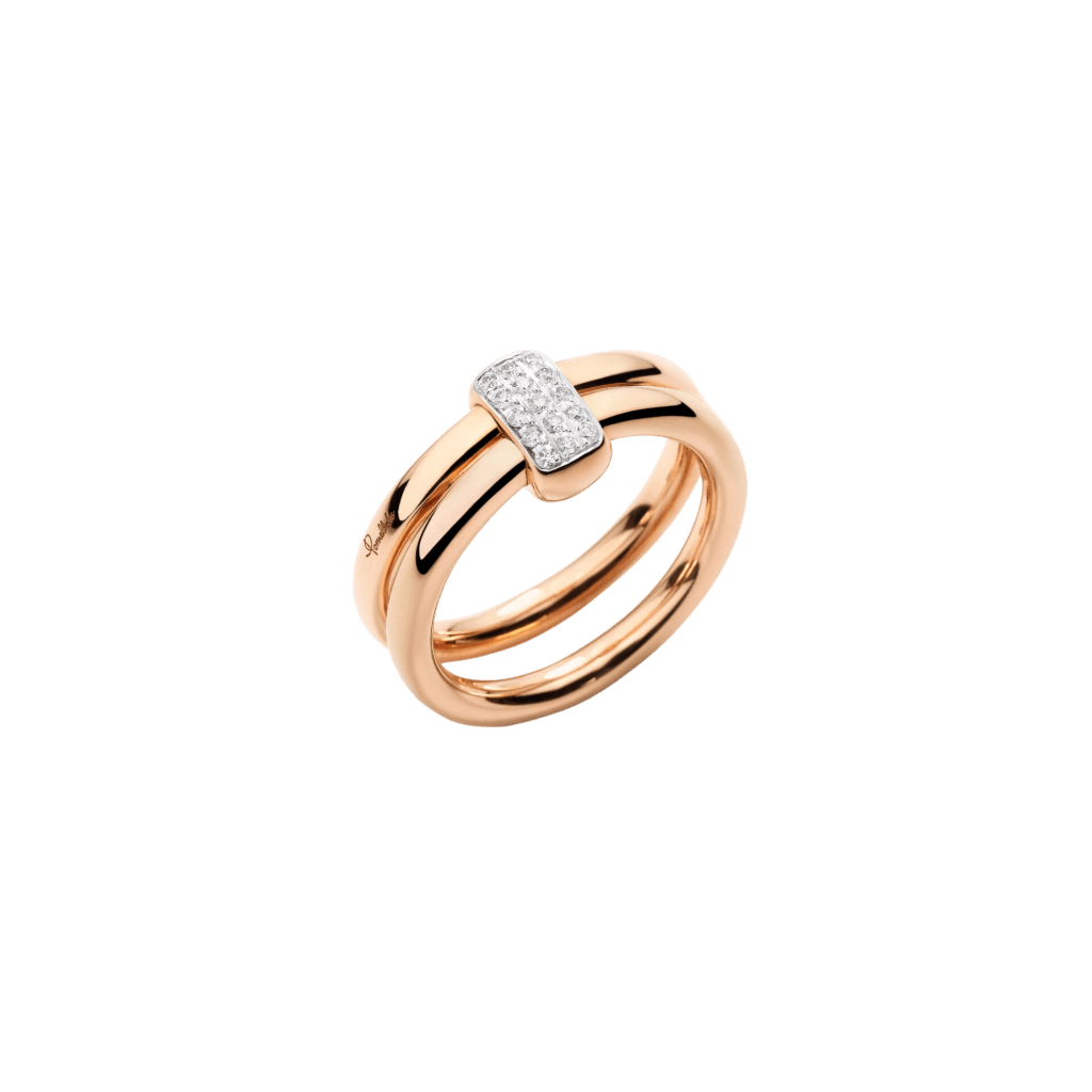 Pomellato Pomellato Together ring roodgoud met diamant - PAC4012 O7WHR DB000 - #1 Pomellato Pomellato Together ring roodgoud met diamant - PAC4012 O7WHR DB000 - #1