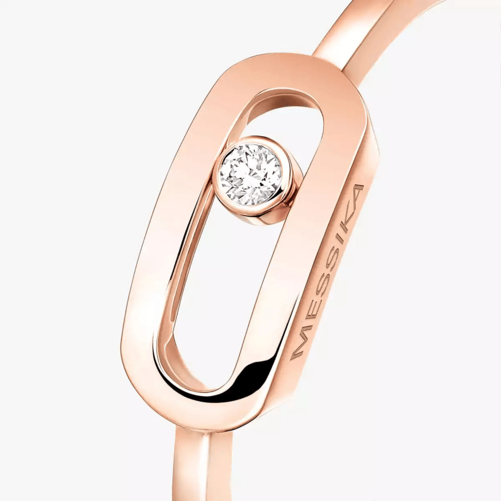 Messika Move Uno ring roodgoud met diamant - 10055-PG - #4 Messika Move Uno ring roodgoud met diamant - 10055-PG - #4