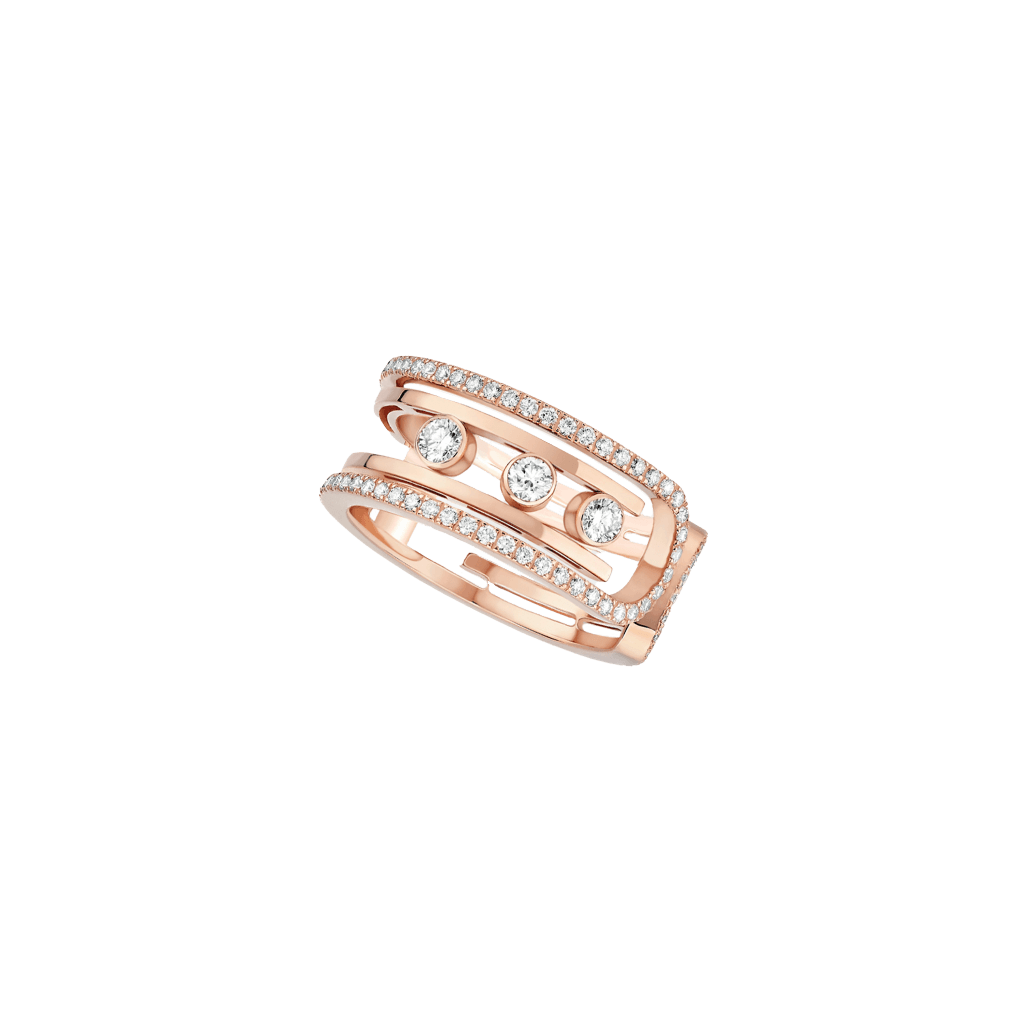 Messika Move 10th ring roodgoud met diamant - 11955-PG - #1 Messika Move 10th ring roodgoud met diamant - 11955-PG - #1