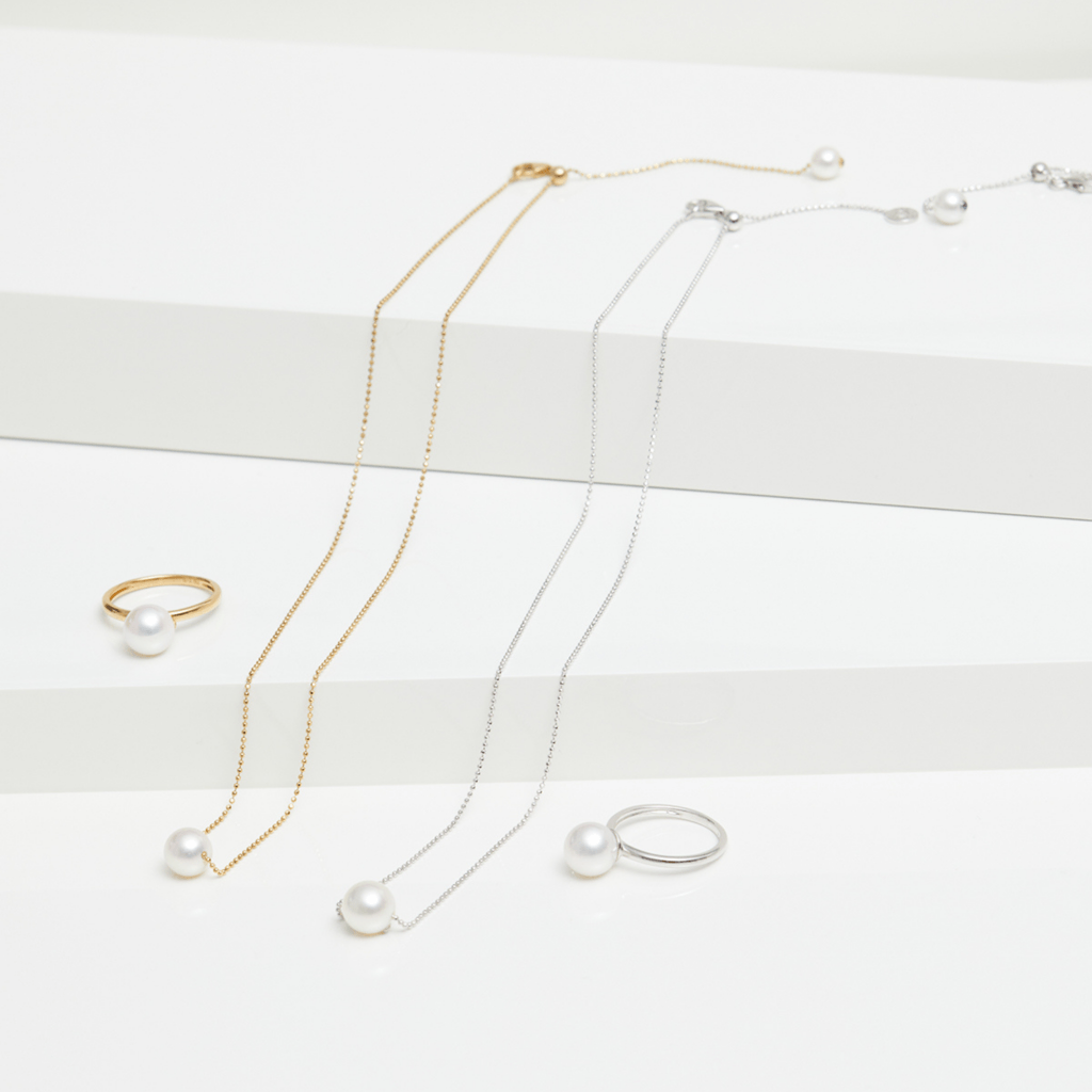 Yana Nesper Bubbles ring geelgoud met parel - NB20 - #3