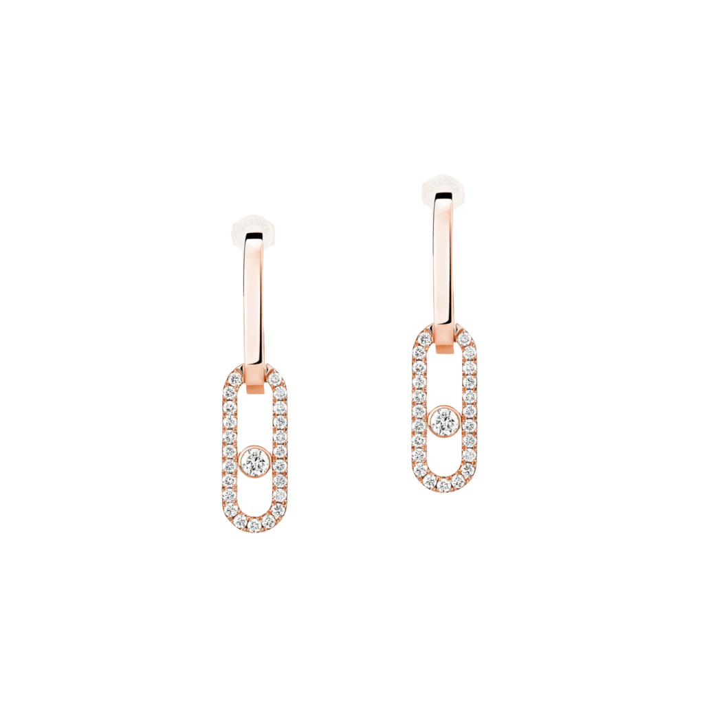 Messika Move Link oorsieraad roodgoud met diamant - 13678-PG - #4