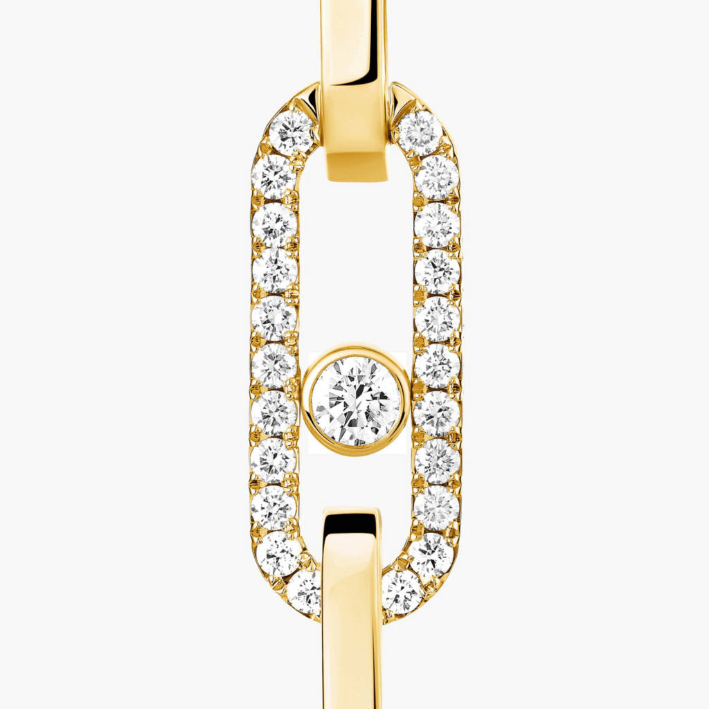 Messika Move Link oorsieraad geelgoud met diamant - 13678-YG - #3 Messika Move Link oorsieraad geelgoud met diamant - 13678-YG - #3